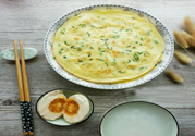 香蔥雞蛋餅營養(yǎng)早餐制作全過程方法