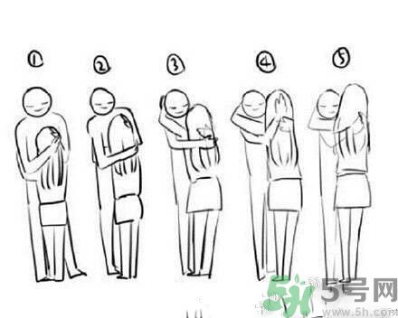 不同身高差的擁抱姿勢是怎樣的？情侶擁抱的姿勢有哪些？