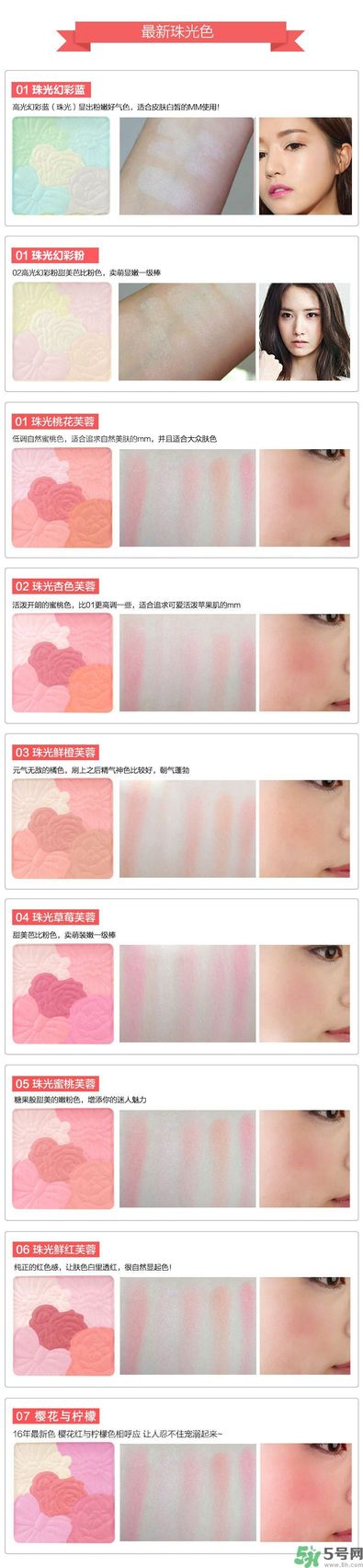 canmake花瓣腮紅色號對比圖？canmake五色花瓣腮紅試色