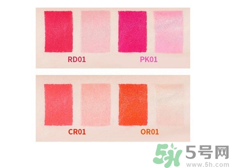 奧普apieu雙色唇膏色號 apieu雙色唇膏試色