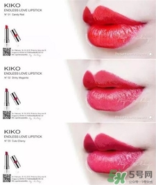 kiko情人節(jié)限定口紅色號(hào) kiko心形口紅試色 kiko情人節(jié)限定口紅色號(hào) kiko心形口紅試色