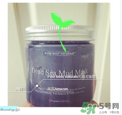 pure body naturals死海泥面膜怎么樣？