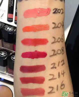 香奈兒口紅哪個顏色賣的最好？香奈兒口紅顏色表