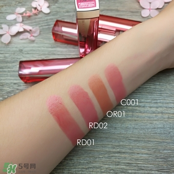 美寶蓮好氣色輕唇膏哪個顏色好看？美寶蓮好氣色輕唇膏試色