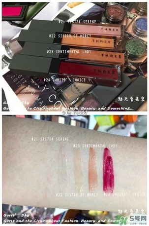 three2017春季彩妝有哪些？three2017春季彩妝試色