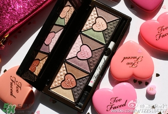 too faced愛心眼影盤試色 too faced love眼影盤試色圖 too faced愛心眼影盤試色 too faced love眼影盤試色圖