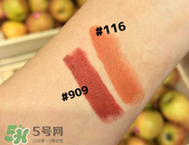 3ce口紅909試色 3ce口紅116試色 3ce口紅909試色 3ce口紅116試色