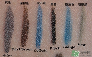 stila眼線筆色號試色 stila詩狄娜眼線筆試色圖