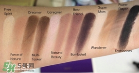 tarte眼影色號(hào)試色 tarte眼影盤(pán)試色圖