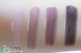 tarte眼影色號(hào)試色 tarte眼影盤(pán)試色圖