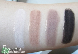 tarte眼影色號(hào)試色 tarte眼影盤(pán)試色圖