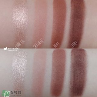 tarte眼影色號(hào)試色 tarte眼影盤(pán)試色圖