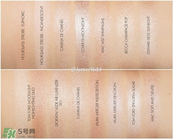 香奈兒2017高光色號(hào)試色 香奈兒山茶花高光試色圖 香奈兒2017高光色號(hào)試色 香奈兒山茶花高光試色圖