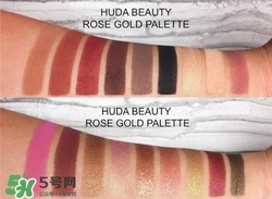 Hudabeauty玫瑰金眼影盤(pán)試色 Huda beauty眼影試色