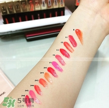 ysl水吻唇釉色號(hào)_ysl水吻唇釉試色大全圖
