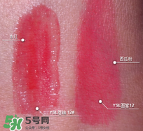 YSL12圓管和唇釉區(qū)別 ysl圓管12和唇釉12試色對比 YSL12圓管和唇釉區(qū)別 ysl圓管12和唇釉12試色對比