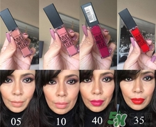 美寶蓮啞光唇釉色號(hào) 美寶蓮啞光唇釉試色