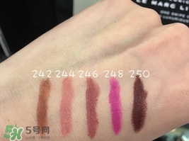 marc jacobs口紅色號(hào)試色 marc jacobs口紅試色圖