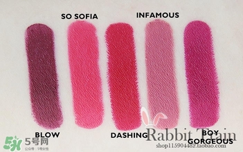 marc jacobs口紅色號(hào)試色 marc jacobs口紅試色圖