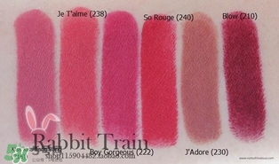 marc jacobs口紅色號(hào)試色 marc jacobs口紅試色圖