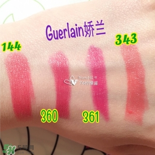 嬌蘭口紅試色圖片 嬌蘭各系列口紅試色