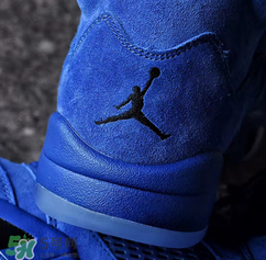 air jordan5麂皮皇家藍正品多少錢？喬丹5代藍麂皮專柜價格