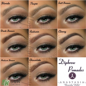 anastasia眉膠眉膏色號 anastasia眉膠眉膏試色