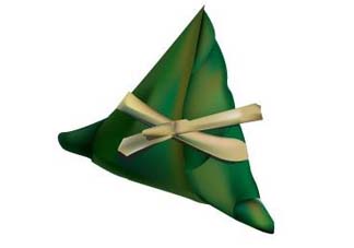 三角粽子怎么綁？三角粽子怎么綁繩子圖解？