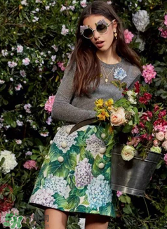 dolce gabanna杜嘉班納2017秋冬繡球花系列怎么樣_好看嗎？