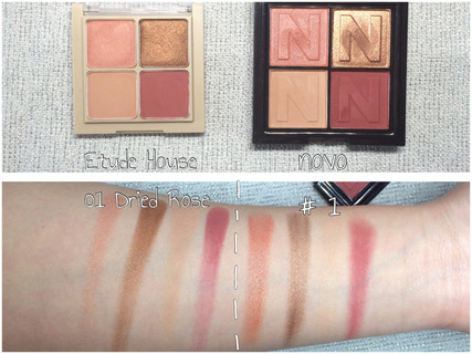 novo眼影好用嗎？novo眼影試色與用法