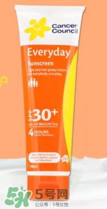 Cancer Council茜茜爾防曬霜孕婦能用嗎_安全嗎？