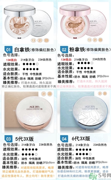 age20s粉底好還是赫拉氣墊好？