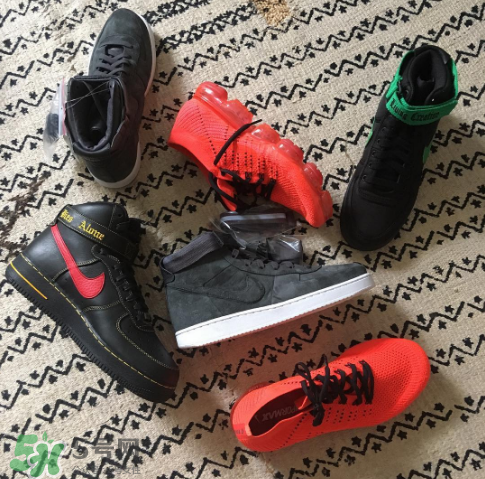 vlone與nike air force 1high聯(lián)名款運(yùn)動鞋配色有哪幾種？