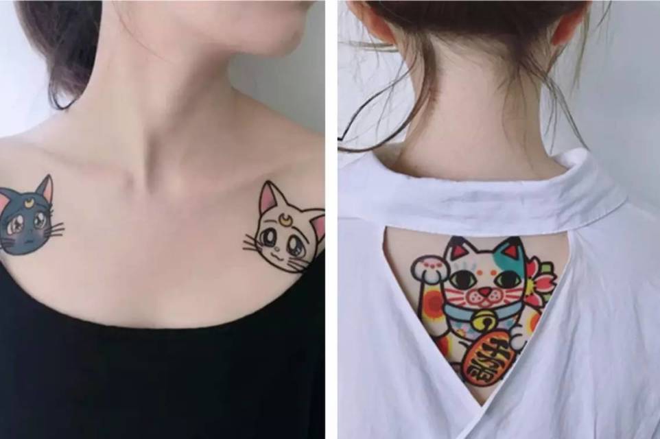 紋身貼紙圖片 紋身貼紙貼哪里保持更久 紋身貼紙圖片 紋身貼紙貼哪里保持更久