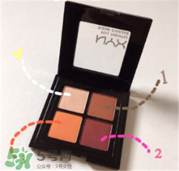 NYX鉚釘盤日常妝容教程 NYX color riot眼影盤教程 NYX鉚釘盤日常妝容教程 NYX color riot眼影盤教程