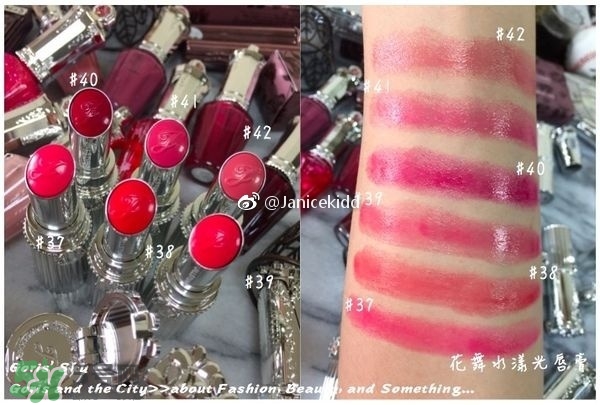 jill stuart花舞水漾光唇膏色號_試色圖