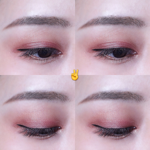 愛麗小屋四色眼影教程 愛麗小屋四色眼影色號試色