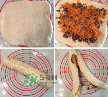 肉松紅豆吐司的做法 早餐面包的做法 肉松紅豆吐司的做法 早餐面包的做法