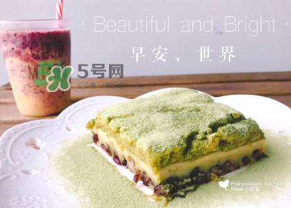 魔法蛋糕 抹茶紅豆魔法蛋糕 魔法蛋糕 抹茶紅豆魔法蛋糕