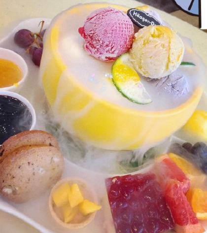 哈根達(dá)斯柚一夏冰淇淋柚子盅售價(jià)多少_好吃嗎？