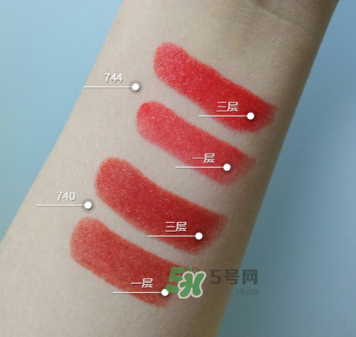 dior740和744哪個(gè)好看？迪奧740和744試色對(duì)比