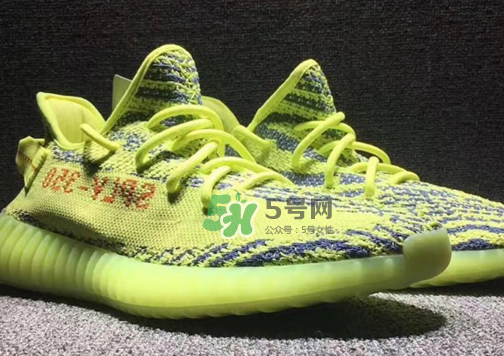 adidas yeezy boost 350 v2熒光黃椰子實(shí)物什么樣？