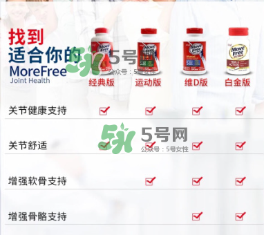 movefree紅藍綠區(qū)別 movefree維骨力有哪幾款？