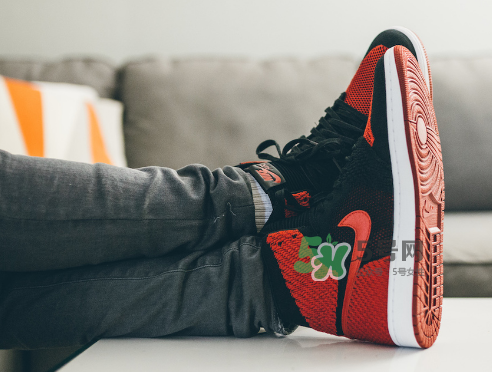 air jordan 1 flyknit banned上腳怎么樣？aj1編織款毛線鞋上腳效果