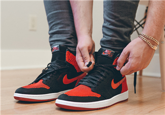 air jordan 1 flyknit banned上腳怎么樣？aj1編織款毛線鞋上腳效果