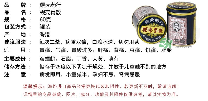 蜆殼胃散一天吃幾次？蜆殼胃散一次吃多少？