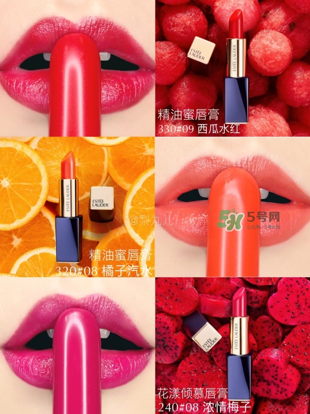 雅詩蘭黛精油唇膏330 320 240色號試色 雅詩蘭黛精油唇膏330 320 240色號試色