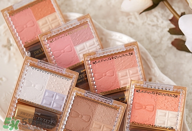 sweets sweets巧克力三色腮紅色號(hào)_試色圖 sweets sweets巧克力三色腮紅色號(hào)_試色圖