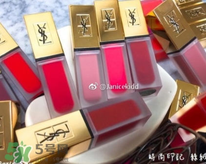 ysl絲絨印記啞光唇露多少錢？ysl絲絨啞光唇露試色