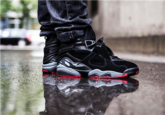 air jordan 8 alternate bred黑紅配色實(shí)物怎么樣_上腳效果